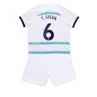 Fotbalové Dres Chelsea Thiago Silva #6 Dětské Venkovní 2022-23 Krátký Rukáv (+ trenýrky)